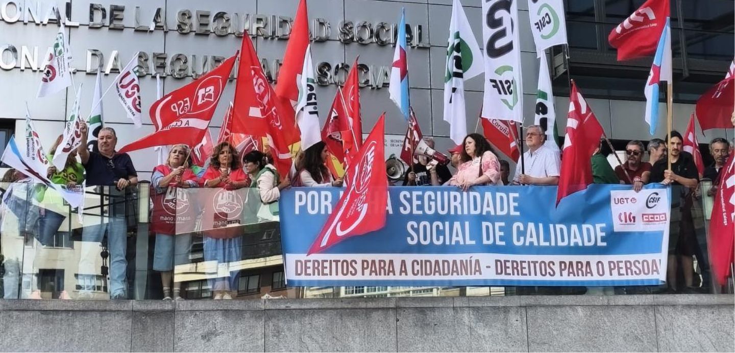 Concentración diante do INSS