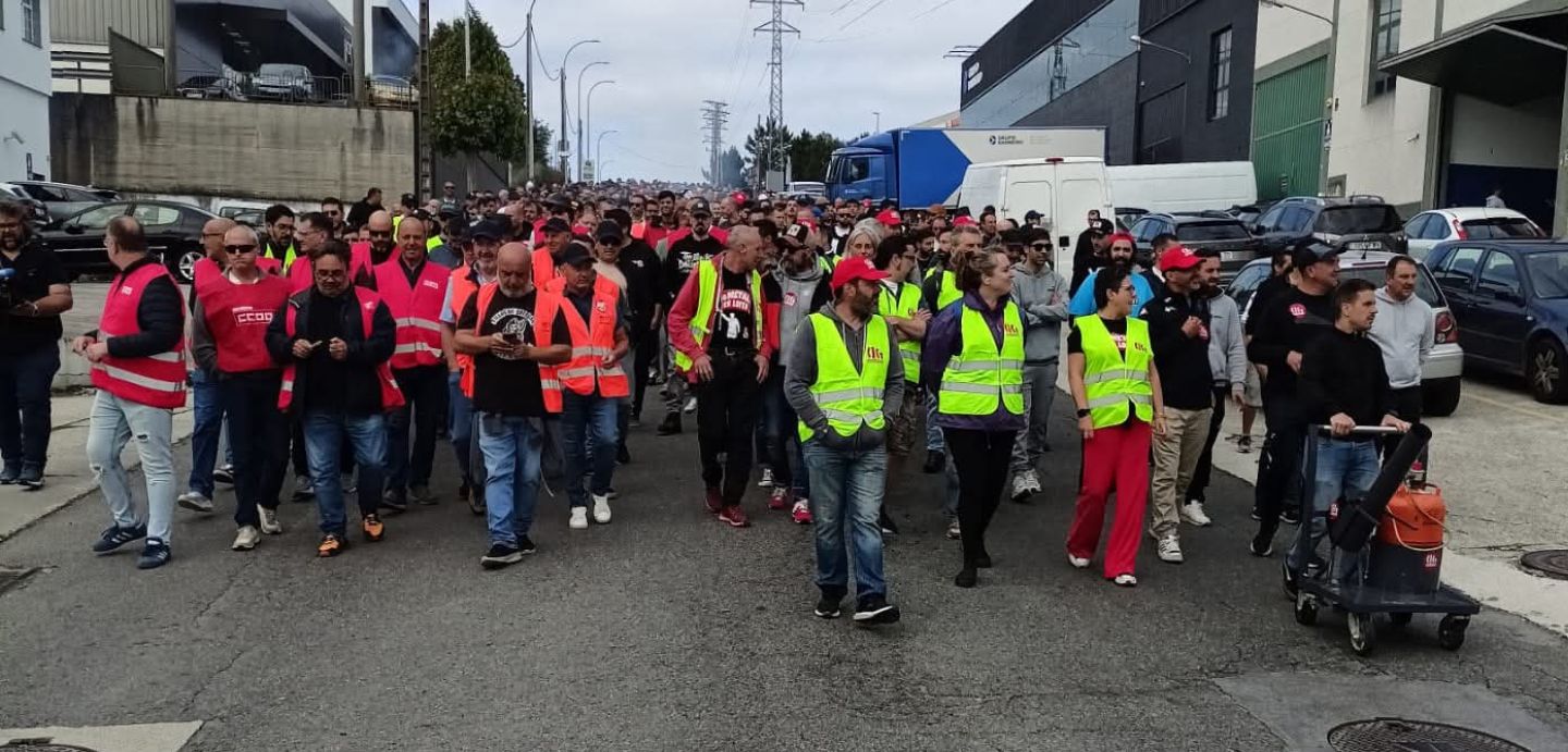 Manifestación do metal nas rúas da Coruña