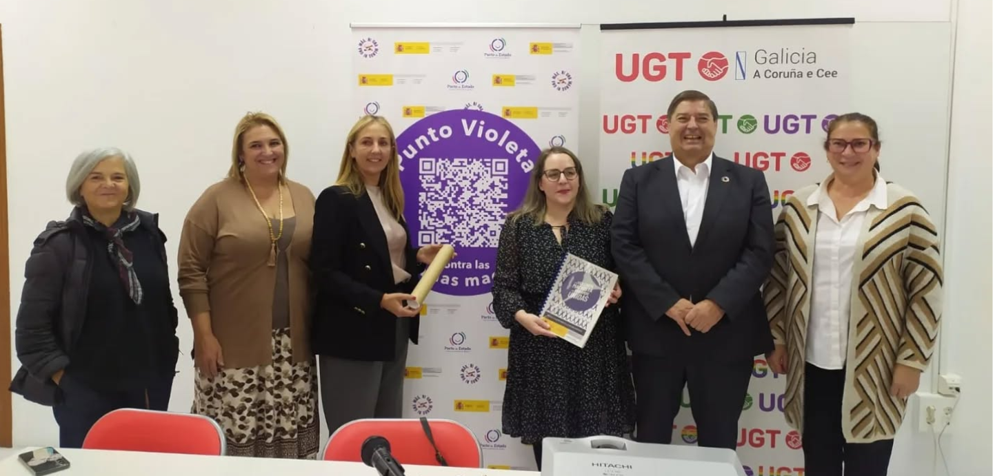 Imaxe durante o acto da presentación da Sede como Punto Violeta